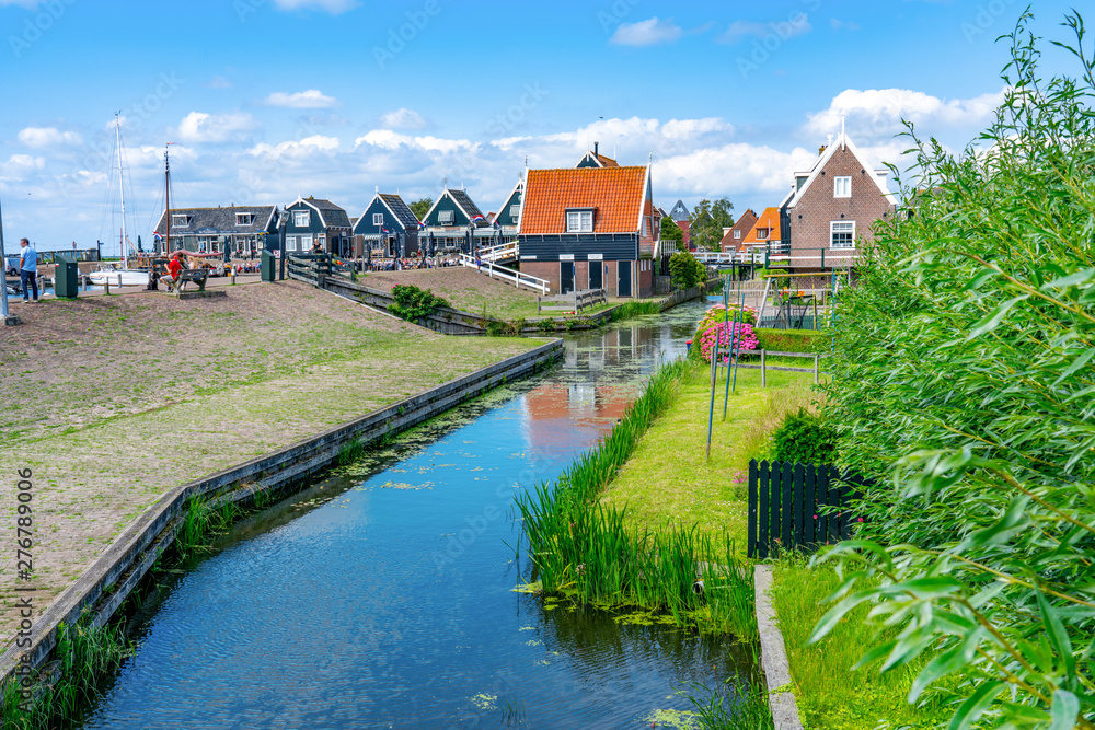 Obraz premium Hafengebiet Marken am Markermeer, Nordholland