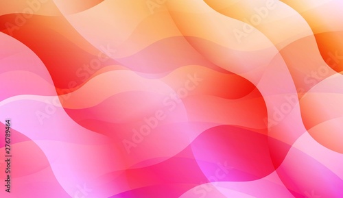 Abstract Shiny Waves, Lines. For Elegant Pattern Cover Book. Vector Illustration with Color Gradient.