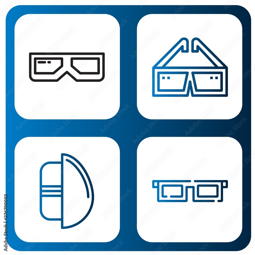 Set of dimensional icons such as d glasses, Chocolate egg , dimensional Set of dimensional icons such as d glasses, Chocolate egg , dimensional