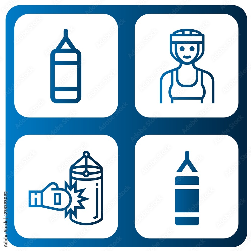 Set of boxer icons such as Punching bag, Boxer , boxer Set of boxer icons such as Punching bag, Boxer , boxer