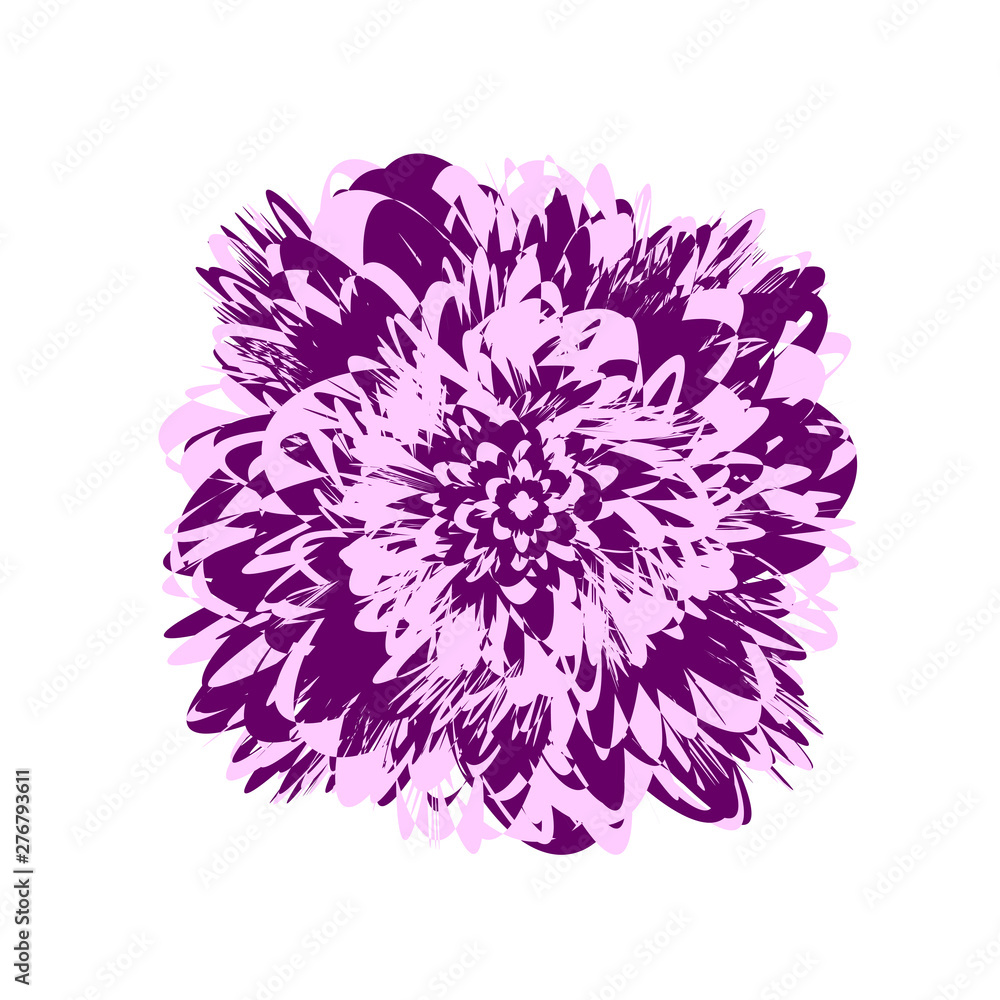 Fototapeta premium Abstract design element. Burst, explosion, speed motion dymanic effect. Radial chaotic shape.