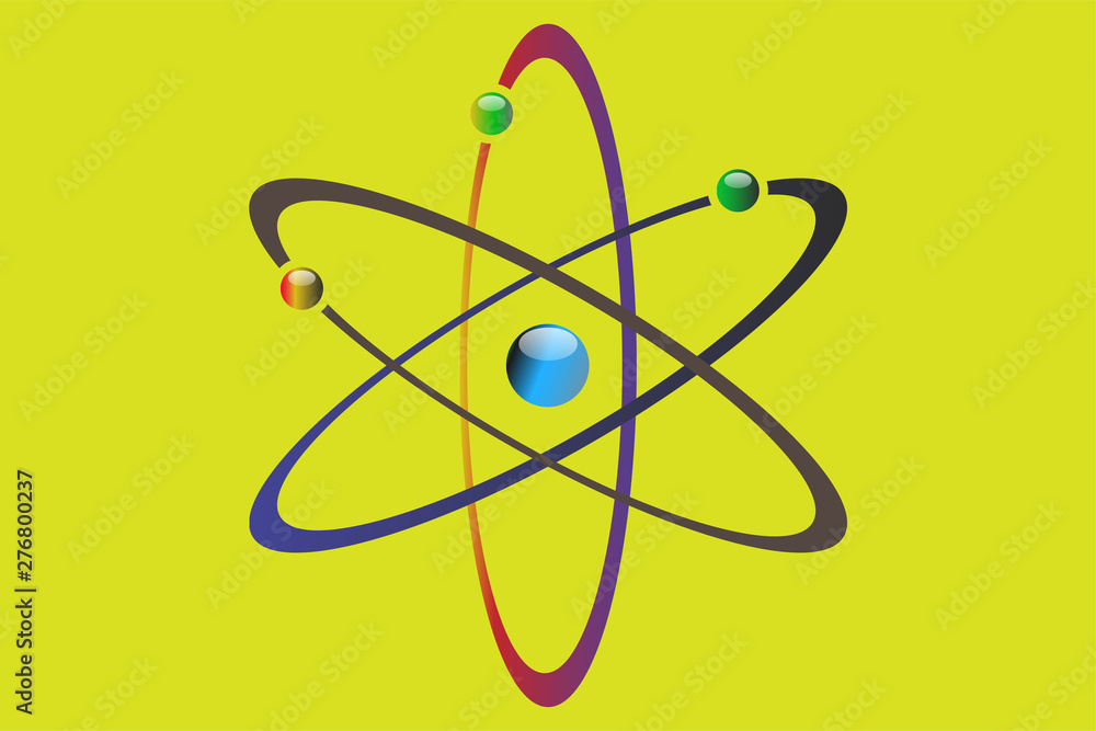 Atom icon vector , atom symbols. Vector illustration Atom icon vector , atom symbols. Vector illustration