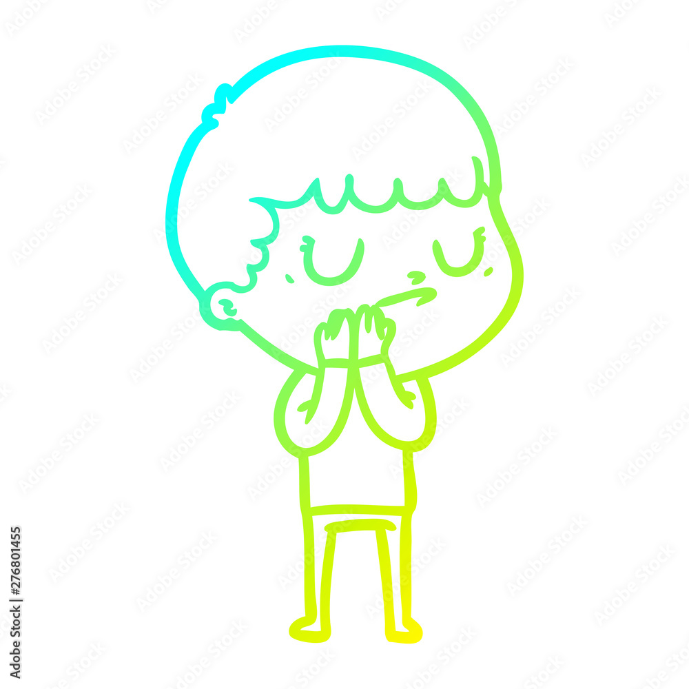 cold gradient line drawing cartoon grumpy boy cold gradient line drawing cartoon grumpy boy