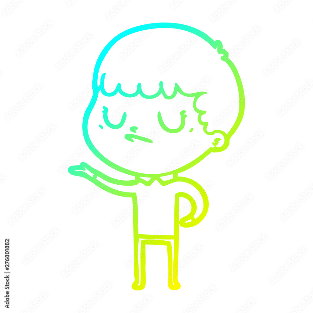 cold gradient line drawing cartoon grumpy boy cold gradient line drawing cartoon grumpy boy