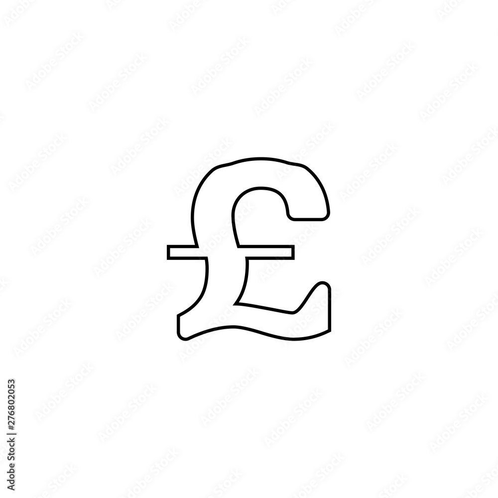 Pound icon. Money currency button Pound icon. Money currency button