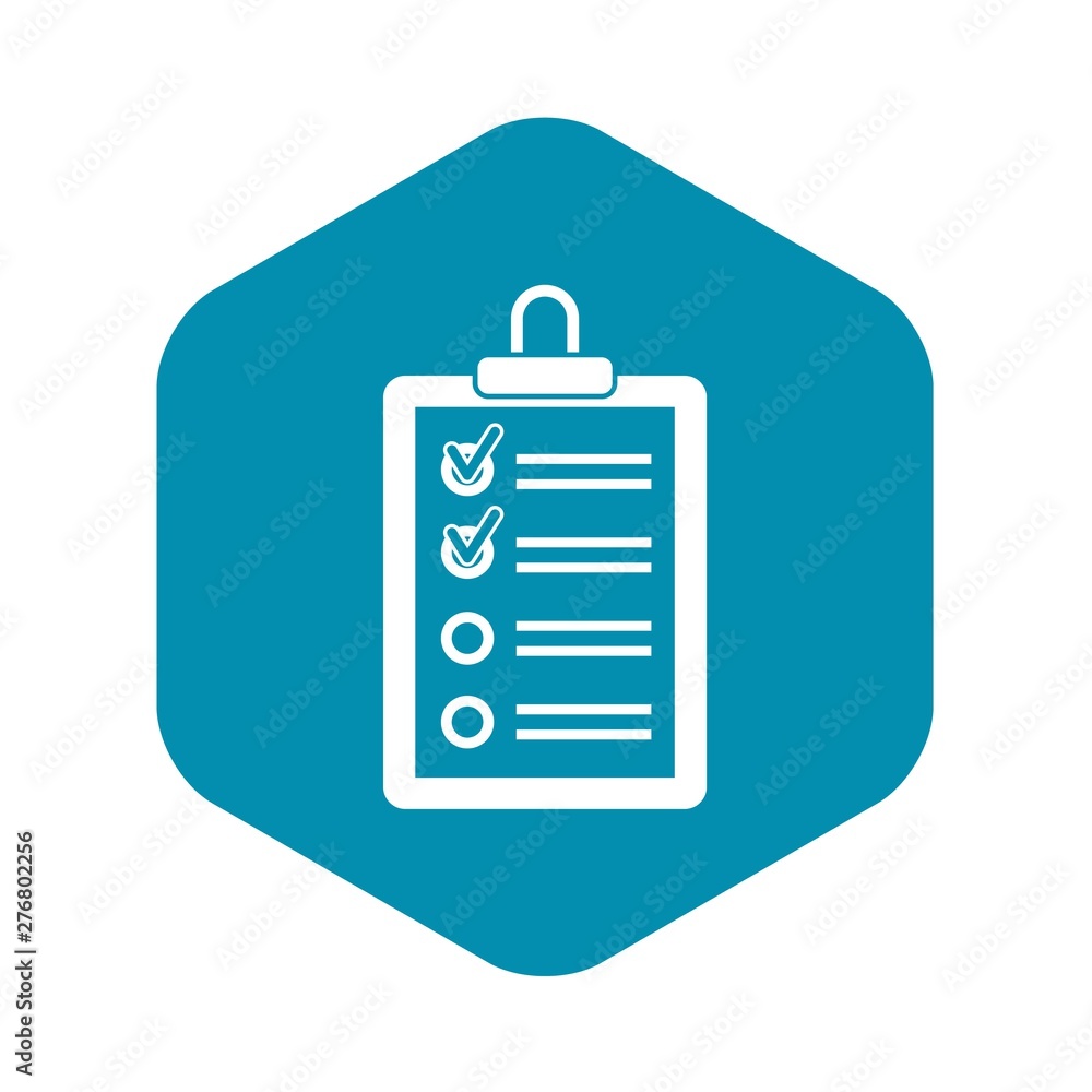 Clipboard with to do list icon. Simple illustration of clipboard with to do list vector icon for web Clipboard with to do list icon. Simple illustration of clipboard with to do list vector icon for web