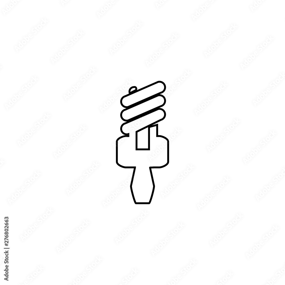 Bulb icon. Creative idea symbol