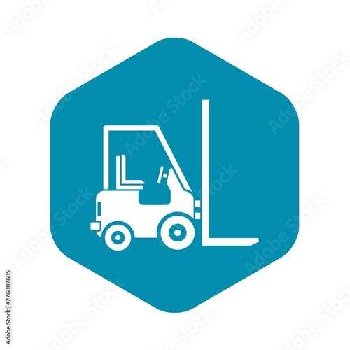 Stacker loader icon. Simple illustration of stacker loader vector icon for web