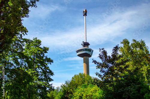 Euromast observation tower in the city of Rotterdam, the Netherlands