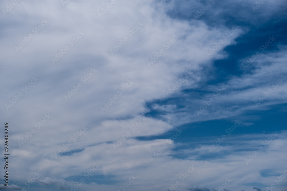 blue sky with white clouds.. Abstraction.