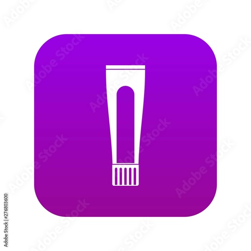 Toothpaste tube icon digital purple for any design isolated on white vector illustration