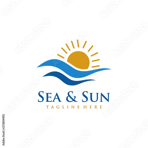 Sea and Sun logo design