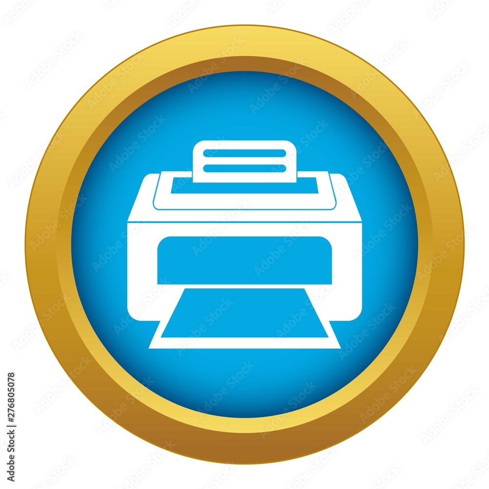 Modern laser printer icon blue vector isolated on white background for any design Modern laser printer icon blue vector isolated on white background for any design