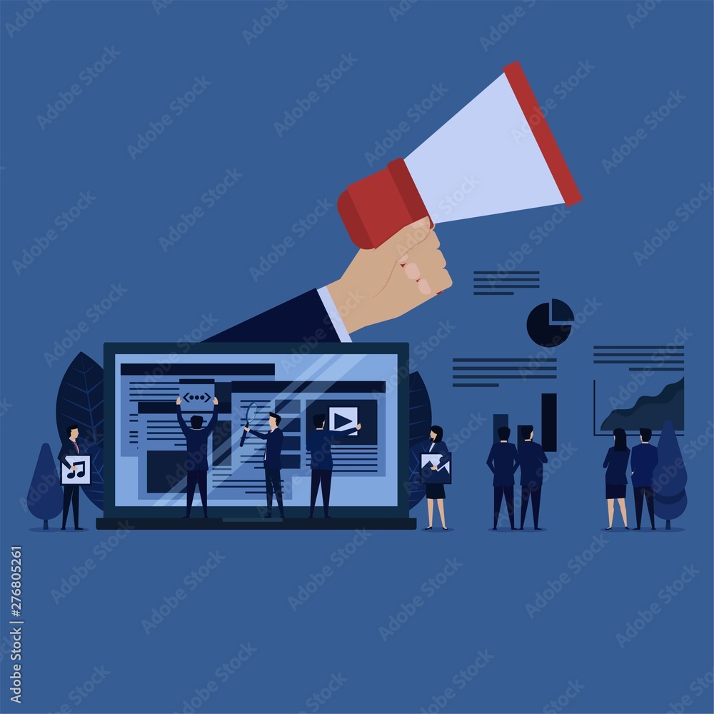Business team management advertisement web content and graphic of profit. Business team management advertisement web content and graphic of profit.