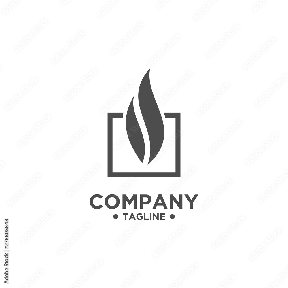 Flame Logo design simple minimalist style Flame Logo design simple minimalist style