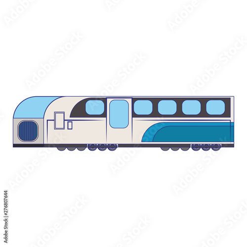 Train public transport isolated symbol vector illustration