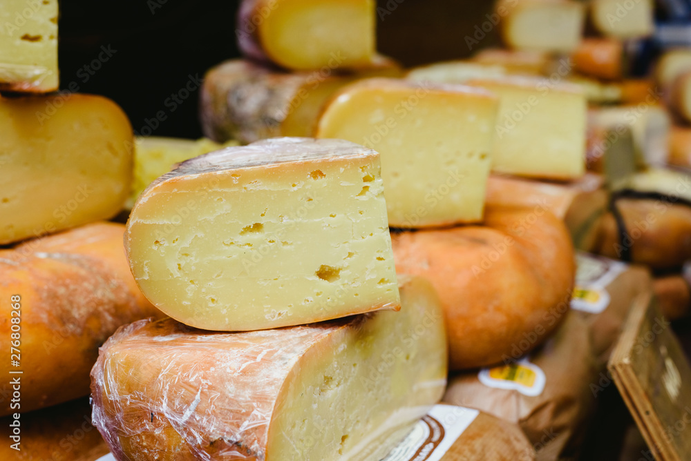 Traditional Spanish and Italian artisan cheeses.