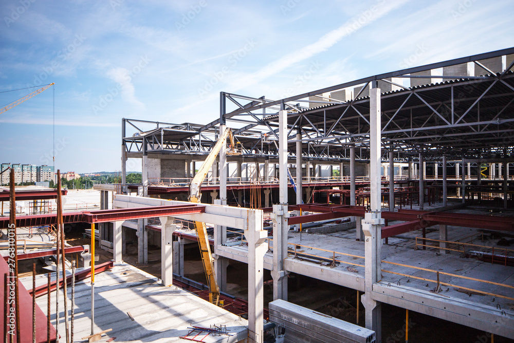 Monolithic structures at the construction site Monolithic structures at the construction site