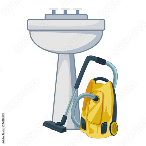 cleaning and hygiene equipment icons