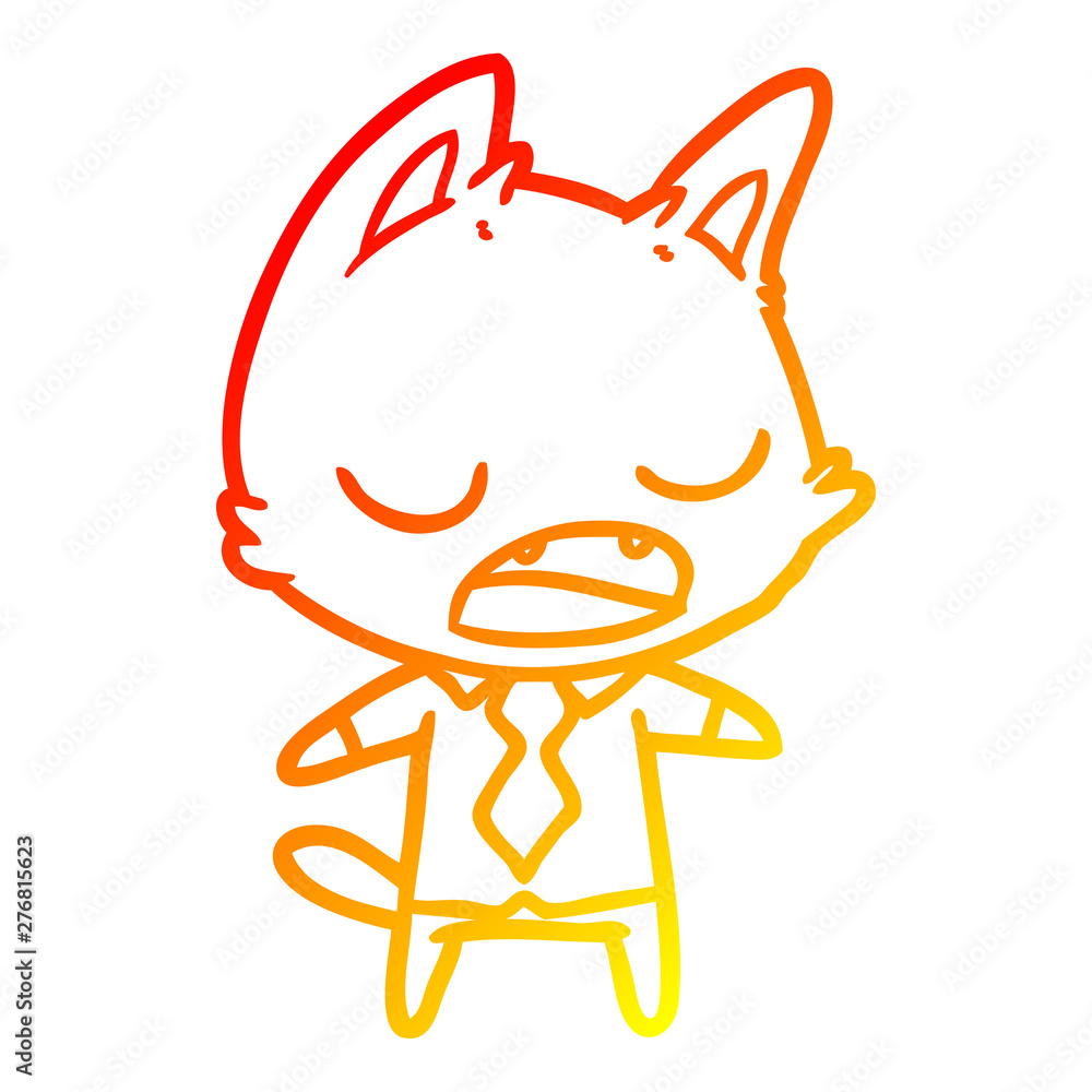 warm gradient line drawing talking cat boss warm gradient line drawing talking cat boss