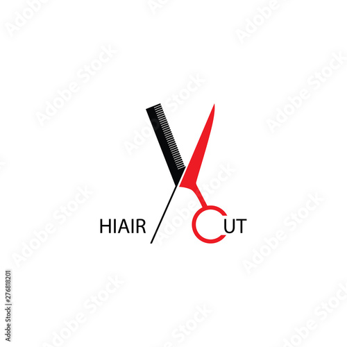 Scissor Logo.Barber Logo.Barbershop Logo Vector Illustration