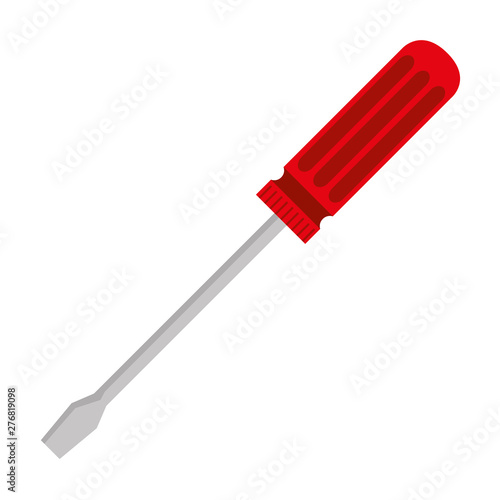 Fotografie, Obraz screwdriver metal tool isolated icon