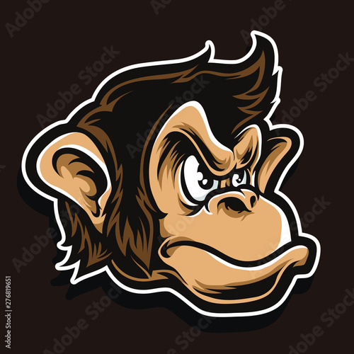 chimp cartoon vector