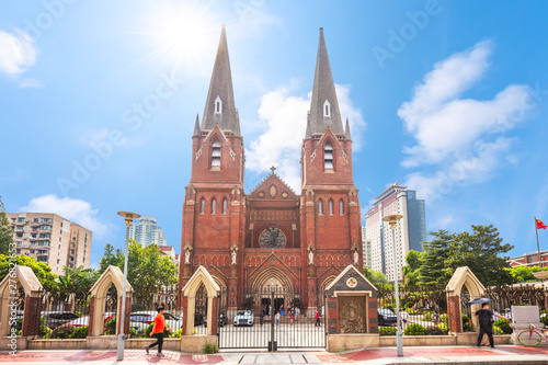 St. Ignatius Cathedral in Xujiahui, shanghai photo