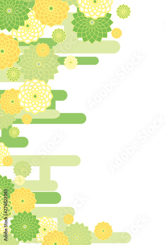 花の背景素材 和風緑 縦長 Stock Vector Adobe Stock 花の背景素材 和風緑 縦長 Stock Vector Adobe Stock