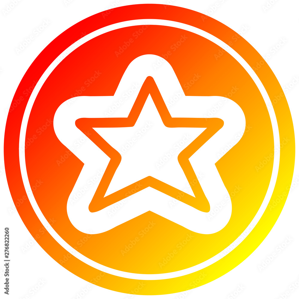 star shape in hot gradient spectrum star shape in hot gradient spectrum