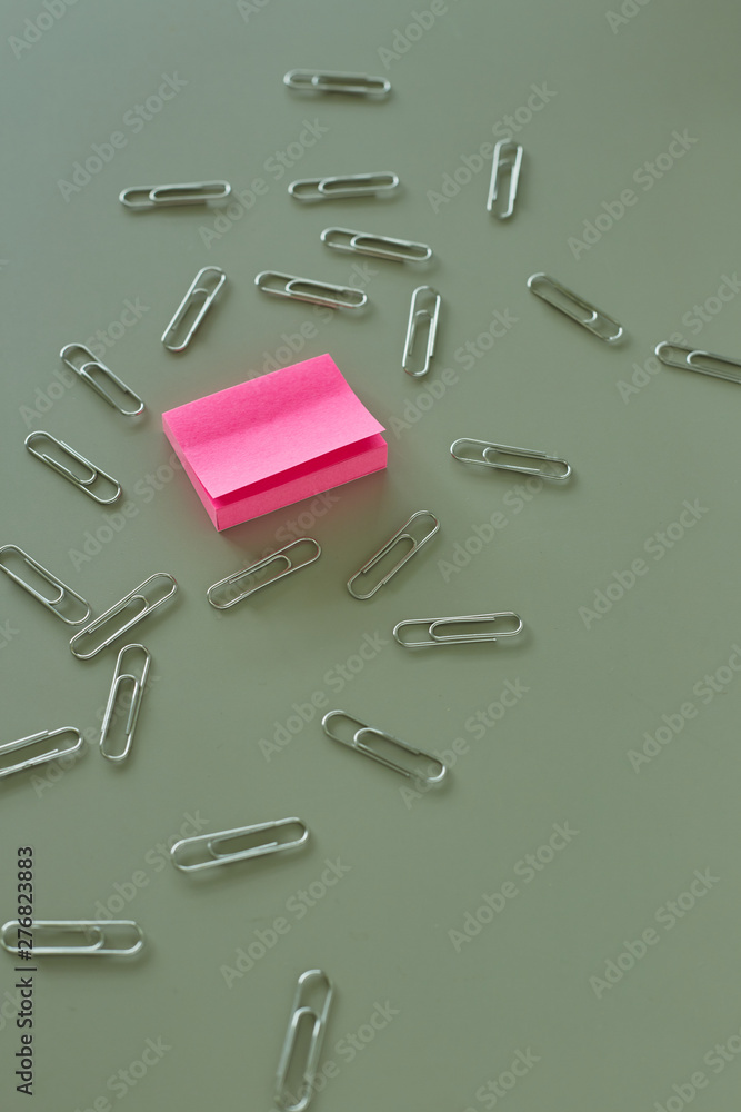 post it note and clips top view desk post it note and clips top view desk