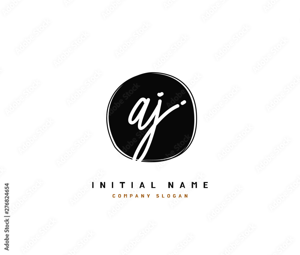 A J AJ Beauty vector initial logo, handwriting logo of initial signature, wedding, fashion, jewerly, boutique, floral and botanical with creative template for any company or business. A J AJ Beauty vector initial logo, handwriting logo of initial signature, wedding, fashion, jewerly, boutique, floral and botanical with creative template for any company or business.