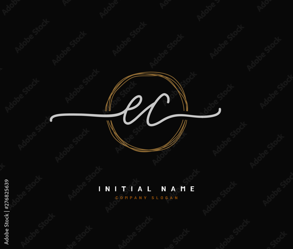 E C EC Beauty vector initial logo, handwriting logo of initial signature, wedding, fashion, jewerly, boutique, floral and botanical with creative template for any company or business. E C EC Beauty vector initial logo, handwriting logo of initial signature, wedding, fashion, jewerly, boutique, floral and botanical with creative template for any company or business.