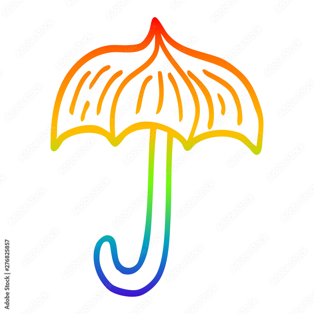 rainbow gradient line drawing cartoon umbrella tattoo symbol rainbow gradient line drawing cartoon umbrella tattoo symbol