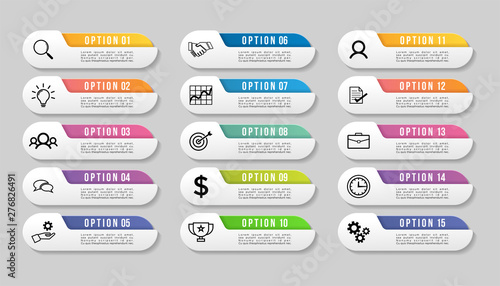 Vector Infographic Design Template with Options Steps and Marketing Icons. Business Data Visualization can be used for info graph, presentations, process, diagrams, annual reports, workflow layout