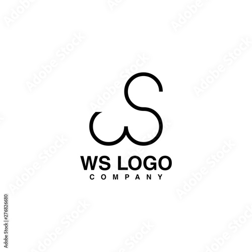 ws initial logo design