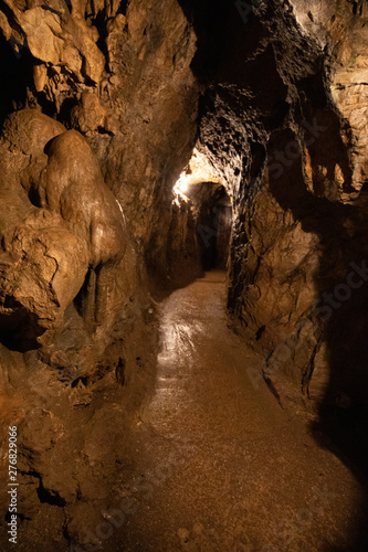 Dripstones at the hermanns Caves in lower austria photo