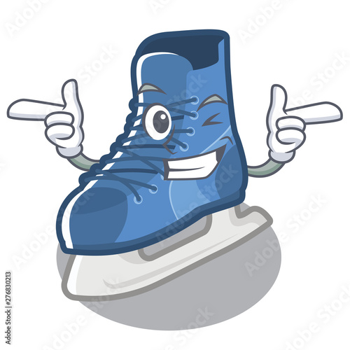 Wink ice skate in the cartoon shape