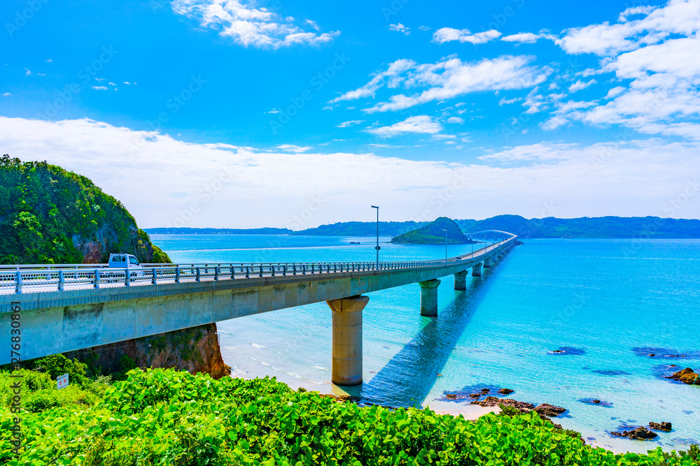 Obraz premium 角島大橋 山口県 下関市