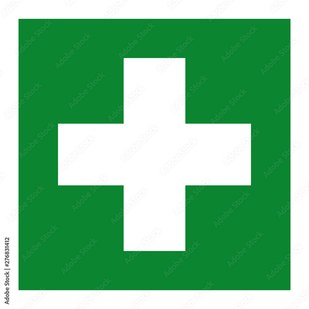 Obraz premium First Aid Room Symbol Isolate On White Background,Vector Illustration EPS.10