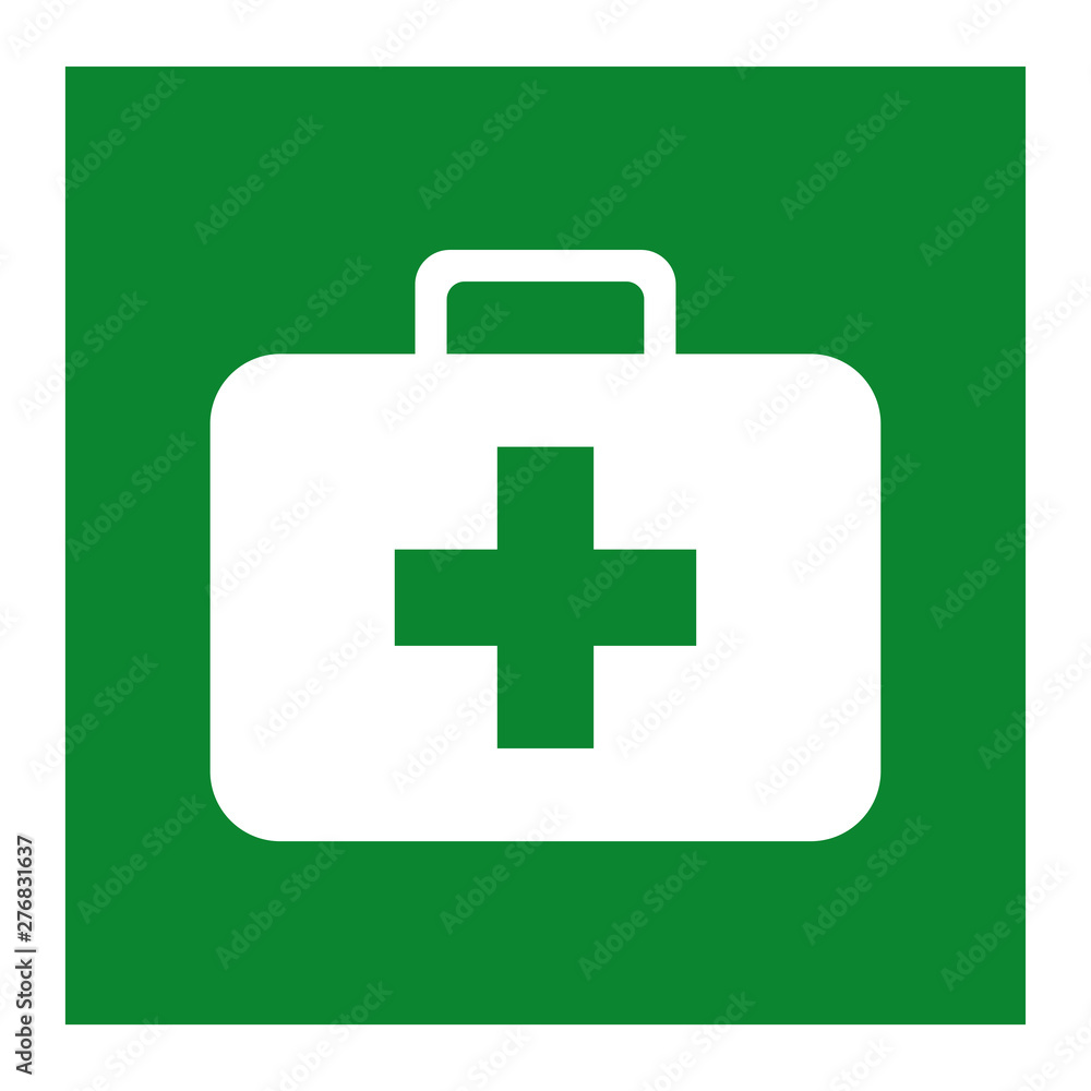 Fototapeta premium First Aid Kit Symbol Sign Isolate On White Background,Vector Illustration EPS.10