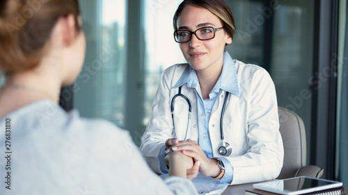 Doctor talking to the patient