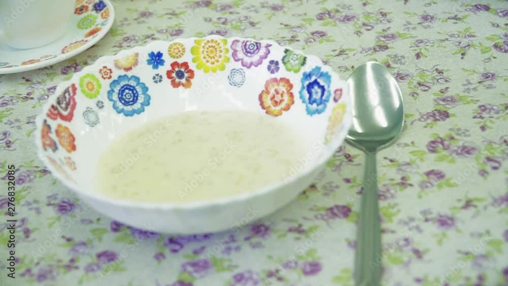 Porridge for breakfast in kindergarten Porridge for breakfast in kindergarten