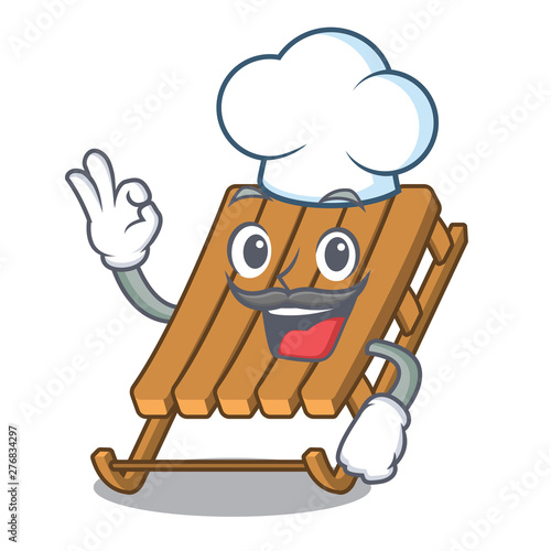 Chef ice sled on a the cartoon