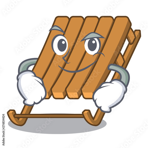Smirking ice sled on a the cartoon