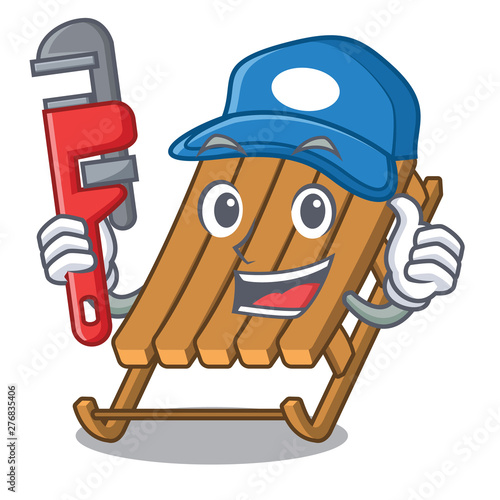 Plumber ice sled isolated with the character