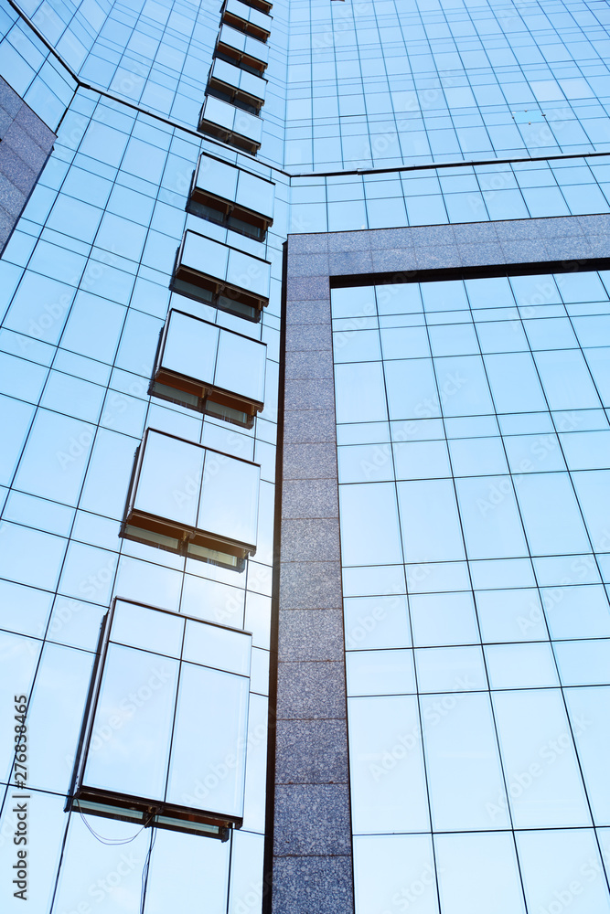 Low Angle View Of Tall Office Buildings Low Angle View Of Tall Office Buildings