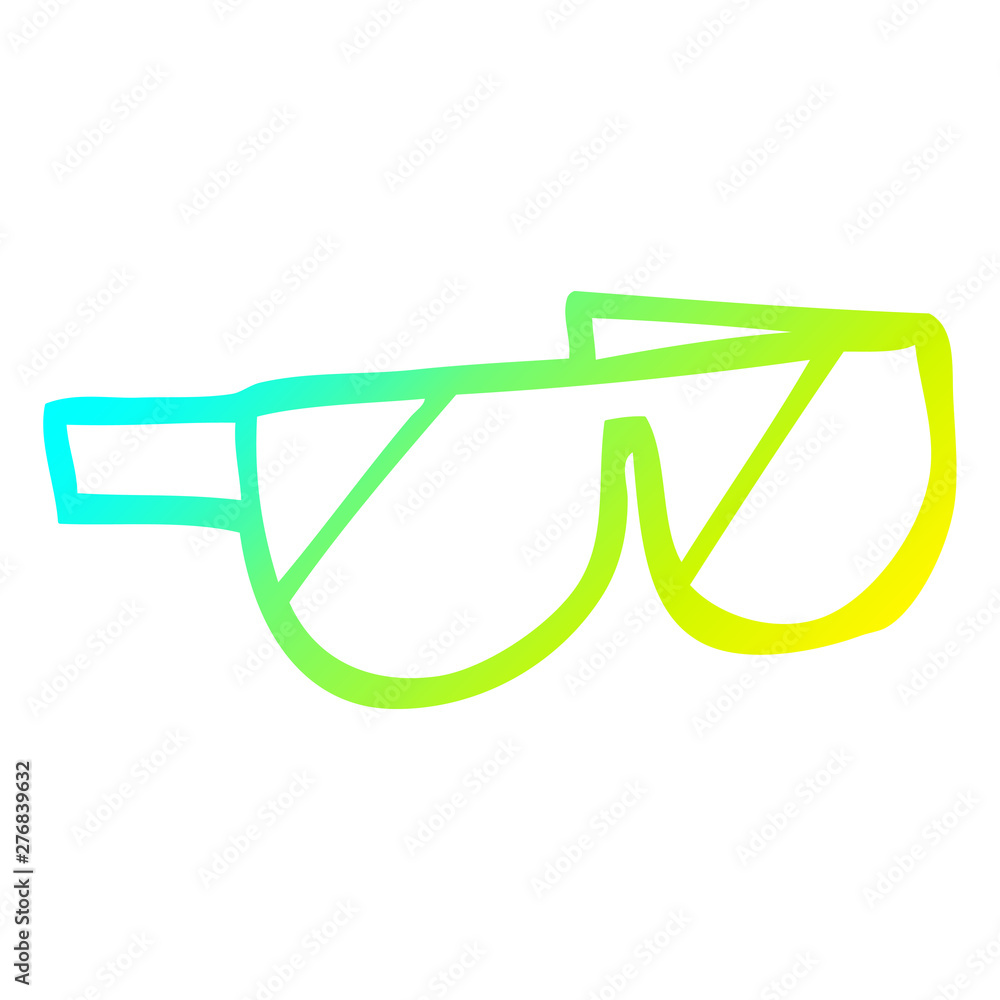 cold gradient line drawing cartoon sunglasses cold gradient line drawing cartoon sunglasses