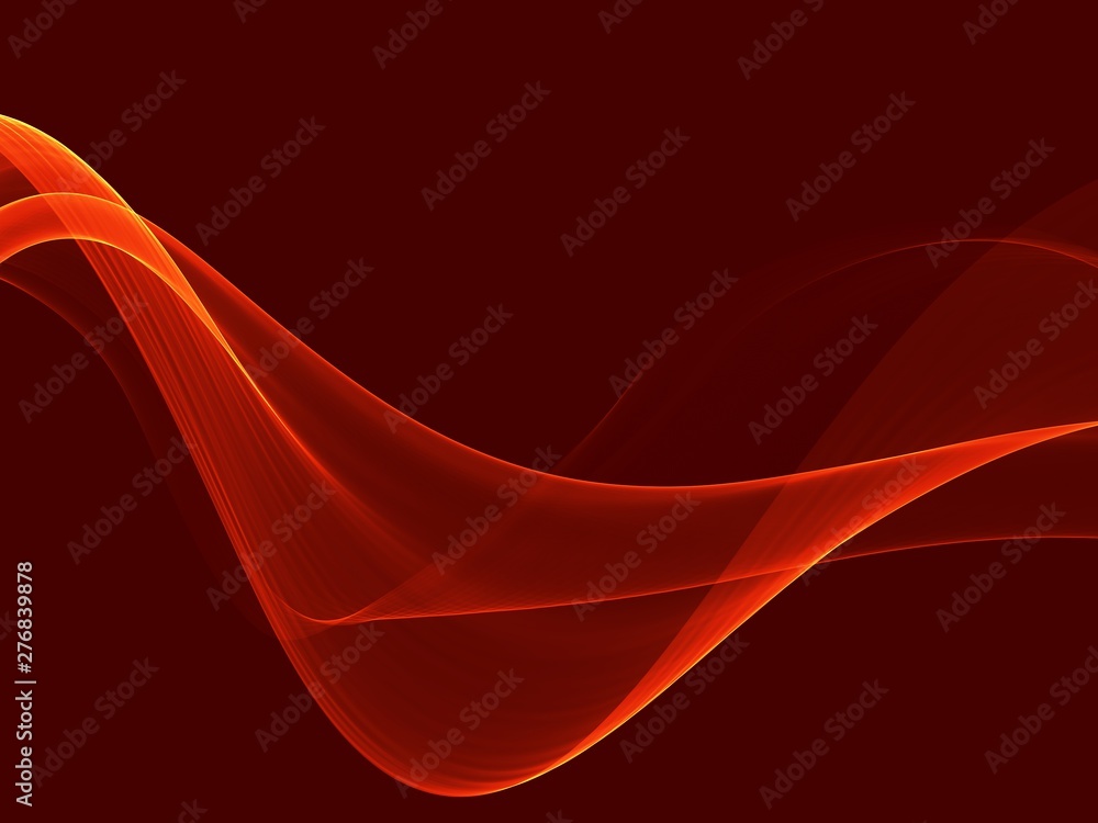 Abstract Orange waves background. Template design - obrazy, fototapety, plakaty 