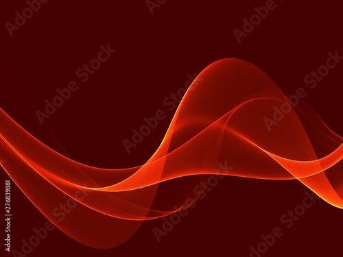 Abstract Orange waves background. Template design